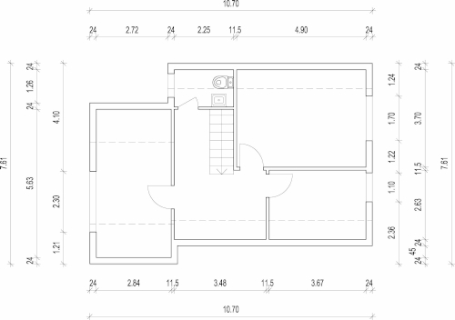 Dimensioned floor plan created