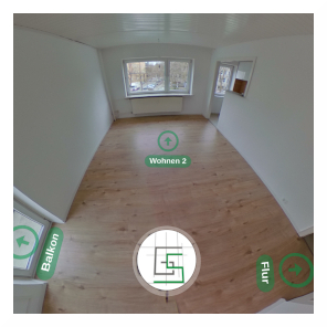 360-Grad-Rundgang - 2 Zimmer Eigentumswohnung