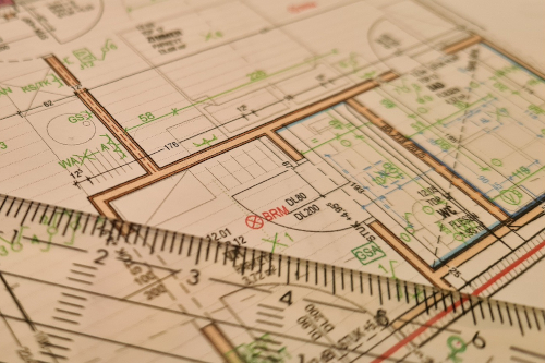 Floor plan for building loan