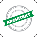 Bemaßte Grundrisse mit Architektenstempel Bemaßte Grundrisse mit Architektenstempel