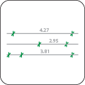 Dimensioned floor plan detail