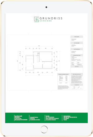 Dimensioned floor plan created