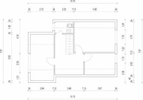 Bemasster Grundriss erstellt