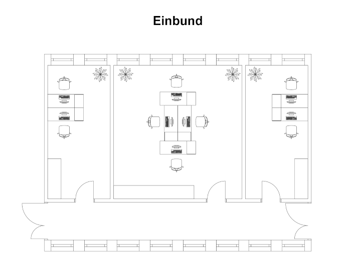 Einbund mit Möbel