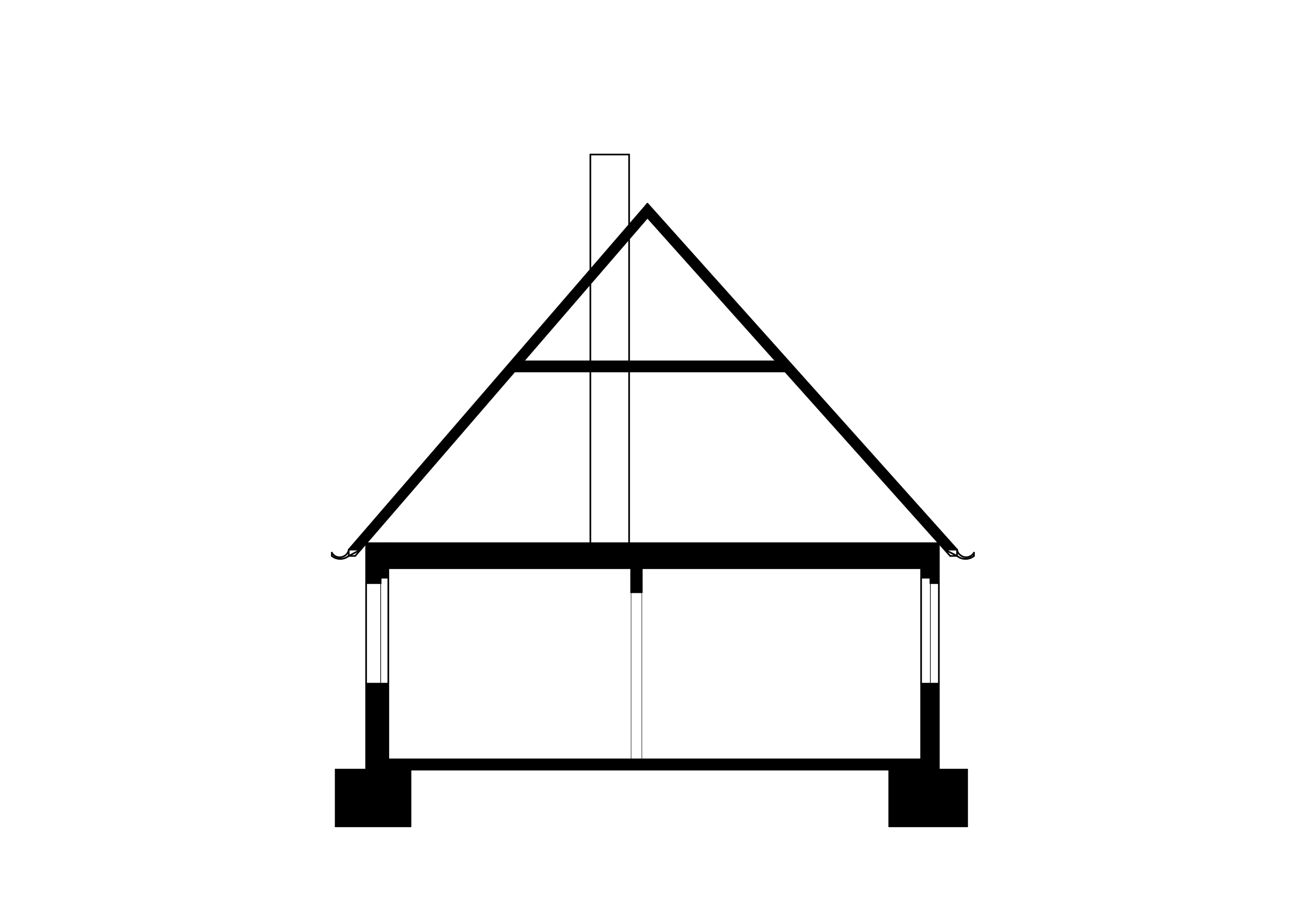 Sectional drawing house