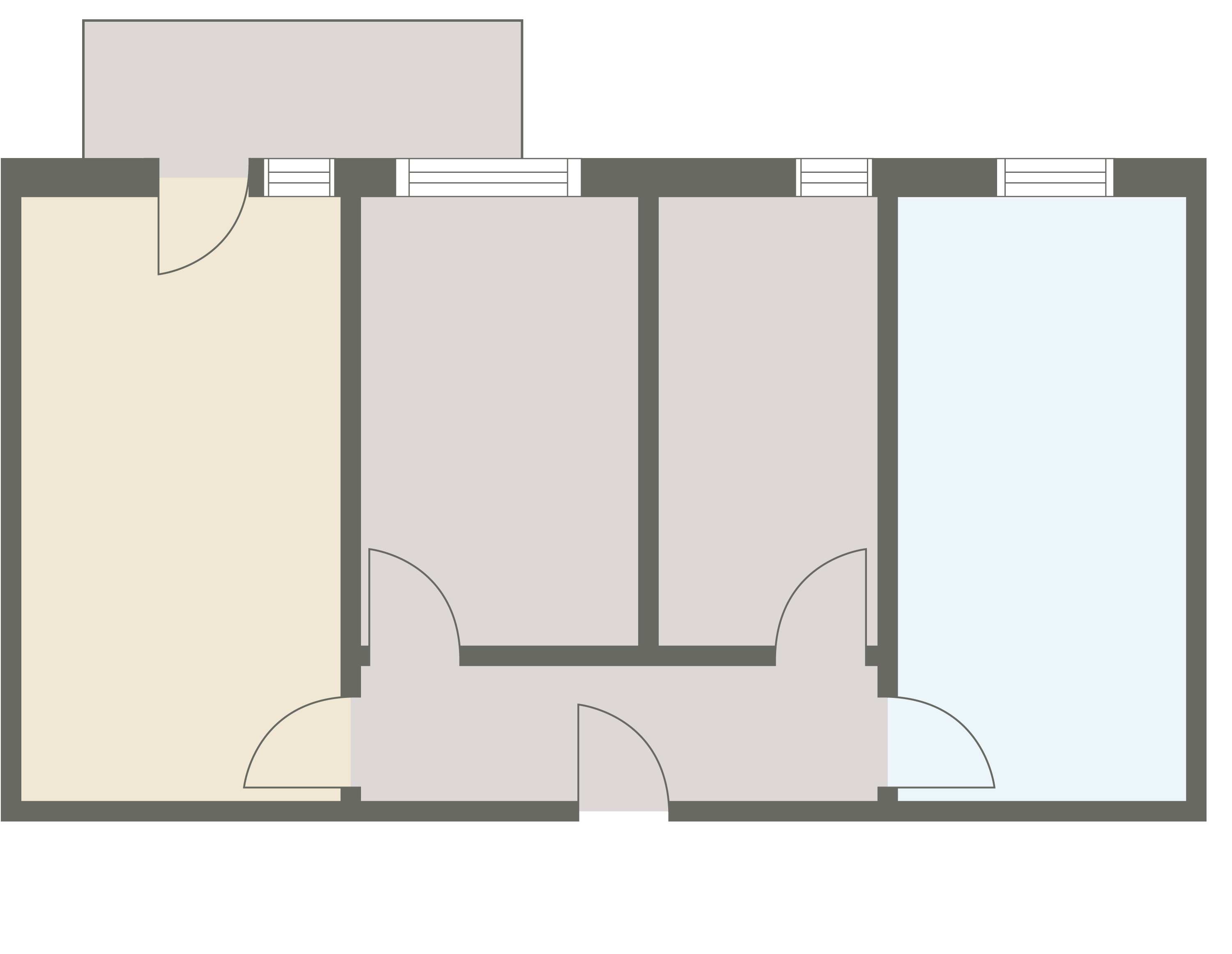 Floor plan design grey