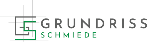 Grundriss Schmiede Logo Inverse